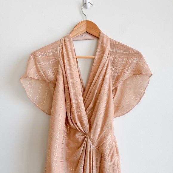 RONNY KOBO • Yuval Silk Dress in Peach - Picture 3 of 14